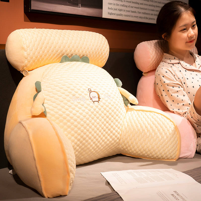 冰豆豆床头靠垫软包护腰靠枕大靠背沙发抱枕床靠枕头床上看书夏季