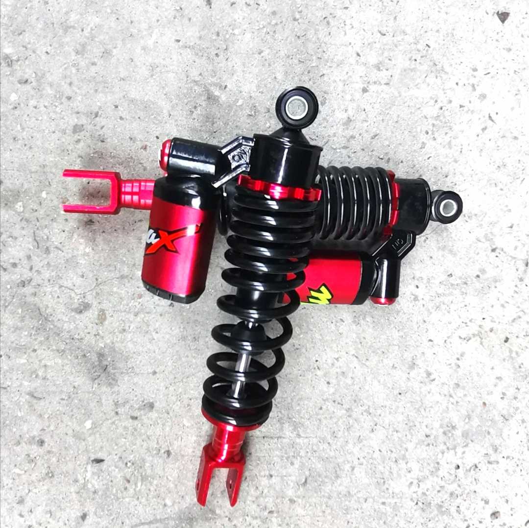 gy6踏板助力车改装后减震器125福喜鬼火战速摩托车后避震加粗弹簧