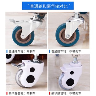 不锈钢治疗车纹绣美容护理车加厚医用推车器械车小推车换药手术车