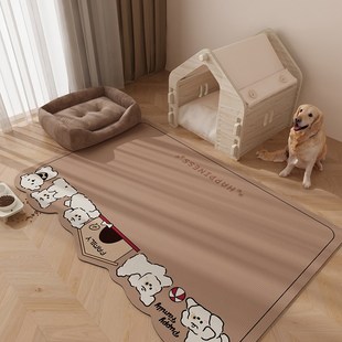 宠物地垫防水防尿围栏垫免洗擦大面积高档皮革地毯加厚隔凉