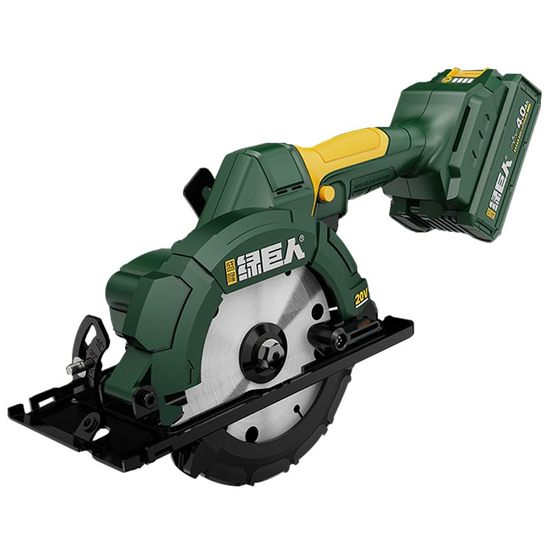 绿巨人5.5寸木工手推锯电圆锯无刷充电式单手锯 圆盘锯切割机