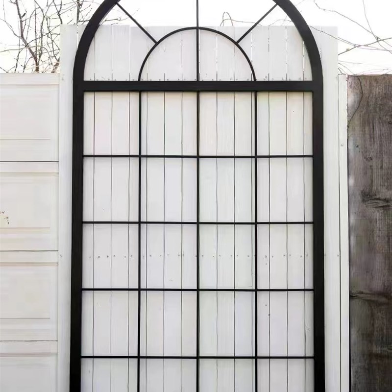 法式复古玄关屏风隔断窗外墙面装饰镜子玻璃壁饰艺术假窗创意拱门