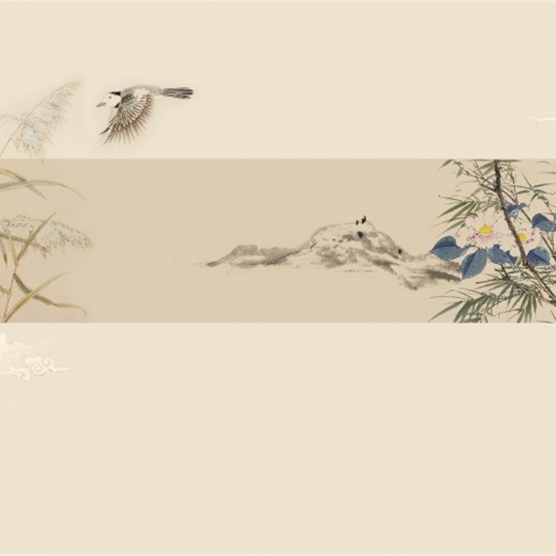 新鸟电视背景墙壁纸古典祥云卧室装饰壁画客厅沙发墙布国画,家装主材,定制壁画,淘宝优惠券,粉丝福利购,淘宝优惠卷