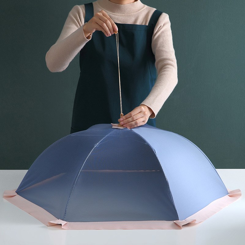 饭菜罩子盖菜罩折叠防苍蝇餐桌罩家用防尘遮菜伞剩菜食物罩剩饭罩