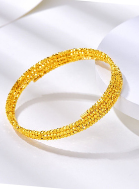 精致三生三世金色亮片爆闪手镯