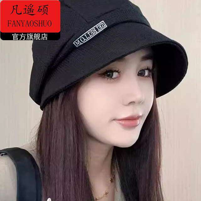 春夏新款三帽合一百搭鸭舌帽子女大头围渔夫帽褶皱堆堆显脸小盆帽图片
