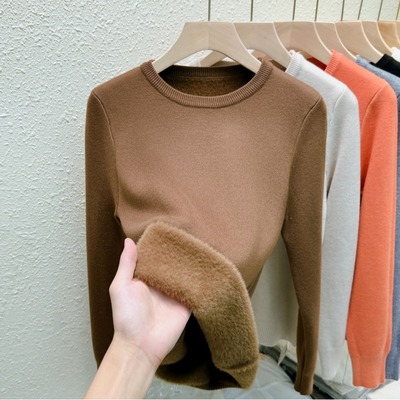 圆领打底衫女内搭2025新款保暖