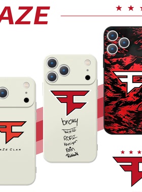 faze手机壳苹果17华为vivo队标cs战队iPhone16promax小米15pro游戏OPPO周边fazeclan队服csgo联名14海报x适配
