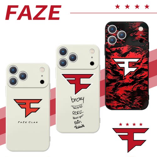 faze手机壳cs战队队标液态硅胶