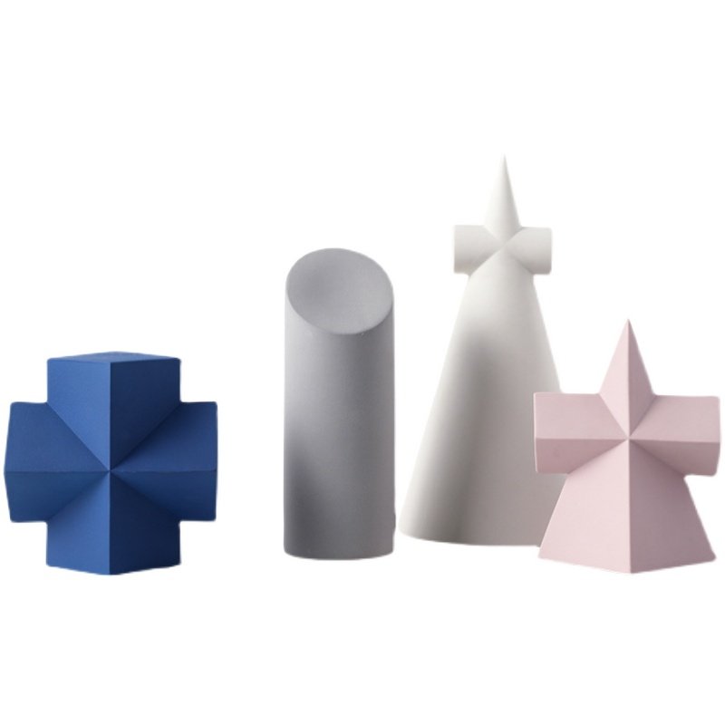 现代创意几何体儿童房样板间男孩房间书房卧室床头柜桌面,家居饰品,装饰摆件,淘宝优惠券,粉丝福利购,淘宝优惠卷