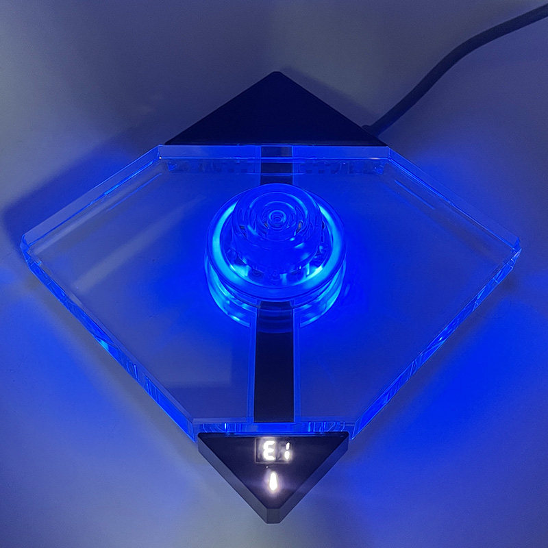 高度新品透明玻璃电热水壶烧水家用智能自动断电三档恒温水晶底座