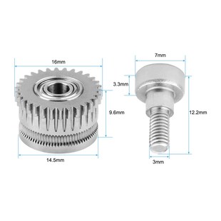 创想Ende 升级硬化钢合金齿轮 齿轮挤出
