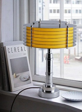 中古包豪斯极简客厅镀铬书房台灯 卧室床头酒店样板房装饰落地灯