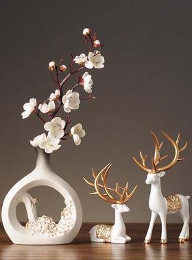 新中式摆件酒柜家居装饰品客厅家装软装工艺品电视柜摆设小创意