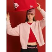 针织开衫 New Era纽亦华2026马年新春MLB女士短款 复古纯色毛衣外套