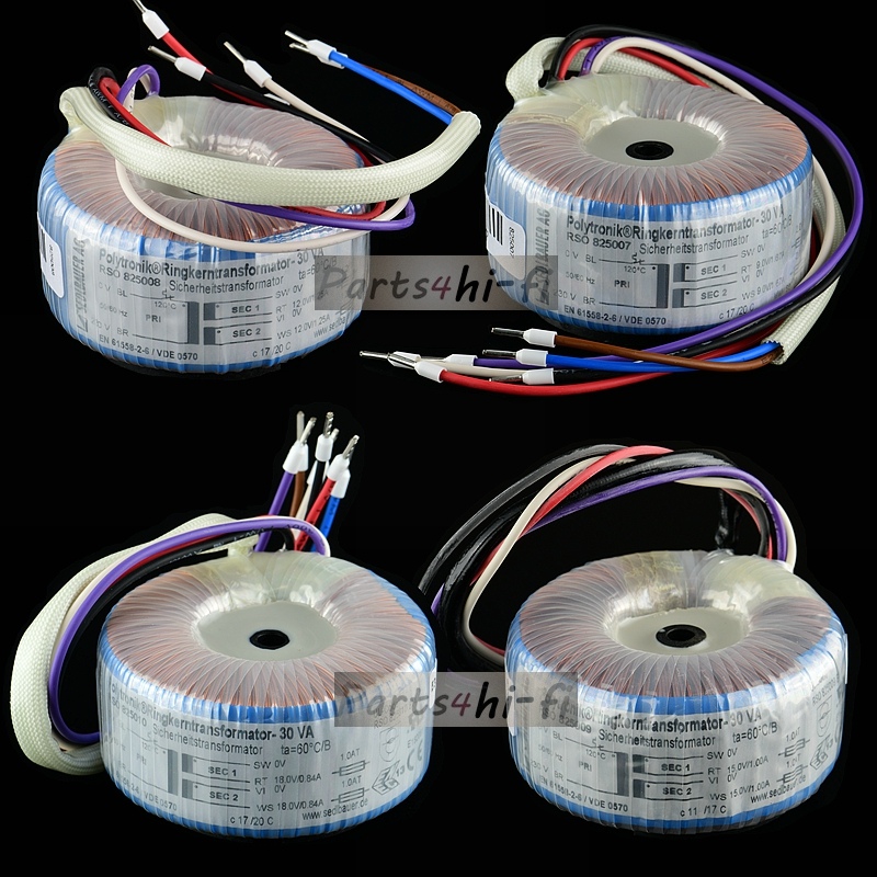 30W双9V12V15V18V德国进口Sedlbauer高阶版环形变压器 冷冻处理版