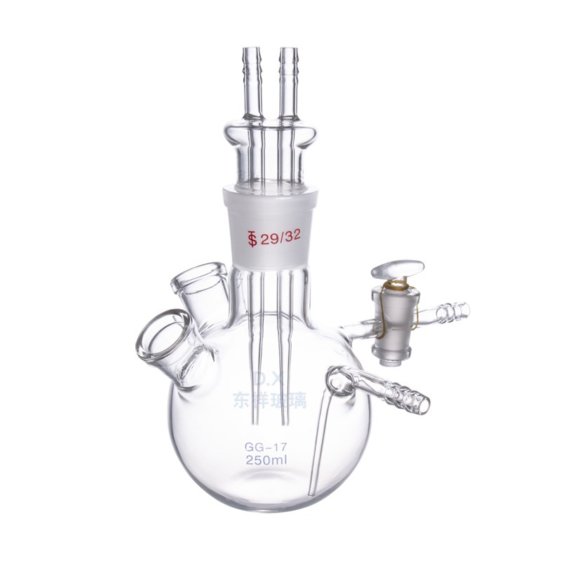 KF-1卡尔费休水分测定仪五口瓶250ml 水分测定瓶五口反应瓶磨砂口