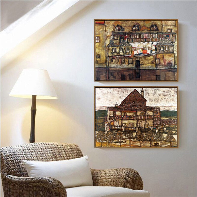 席勒小镇现代客厅装饰画沙发背景墙挂画餐厅壁画挂画相框画