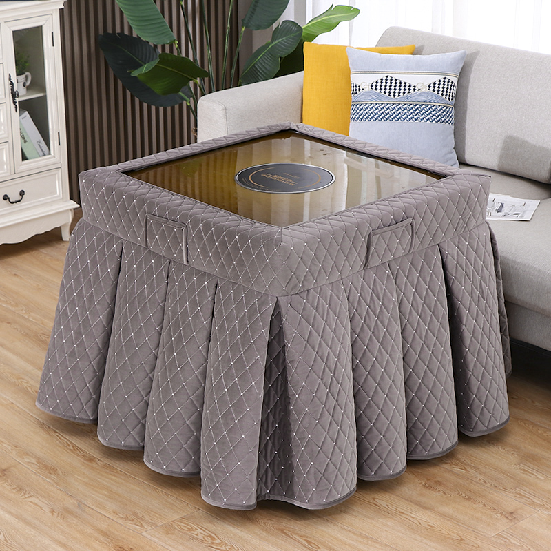 电炉罩烤火桌罩正方形加绒加厚冬季麻将桌烤火围罩新款取暖