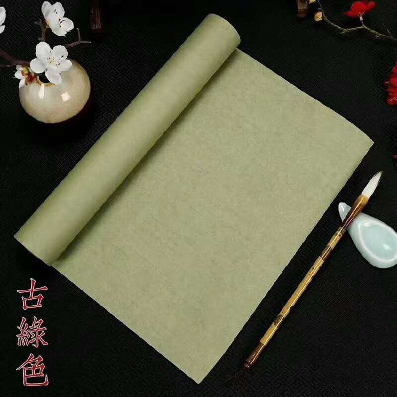 敦煌写经长卷小楷作品纸半生熟书法仿古做旧毛笔书法作品纸