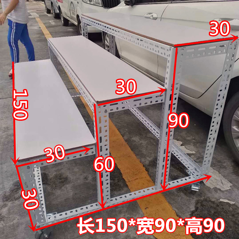 梯形货架台阶式粮油店水果花架月饼展会商品展示架拆装移动组合架