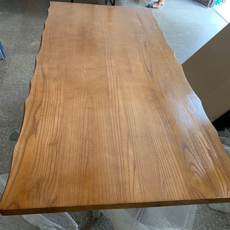 松木板原木大板榆木板实木桌面板隔板自然整板吧台实木板隔板