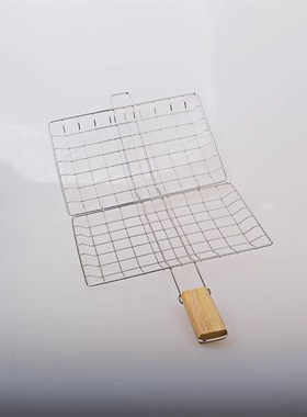 全自动串烧机厨瑞法诗缇尚烤佳烤带把手烤鱼夹子烧烤网