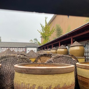 古法圆锥竹笠盖子腌菜缸盖 腌菜缸盖子酱油缸盖防雨盖子发酵缸盖