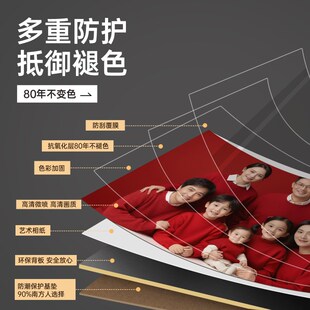 全家福相框挂墙放大尺寸洗照片做成相片婚纱照冲印打印加制作相册