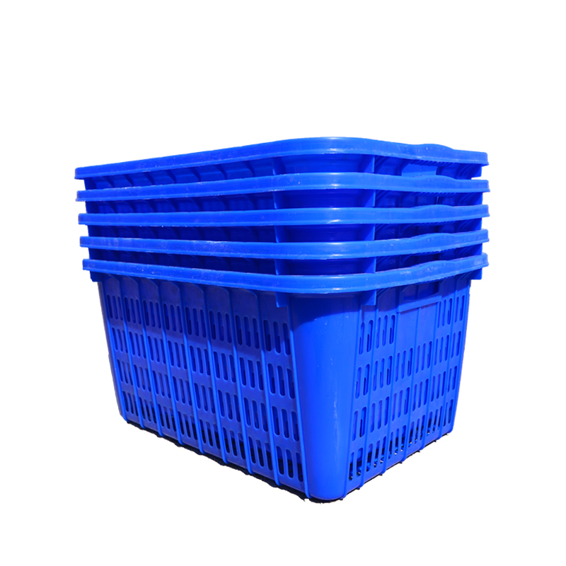 塑料箩筐周转箩筐蔬菜篮工厂周转运输上大下小可落篮子熟胶箩筐