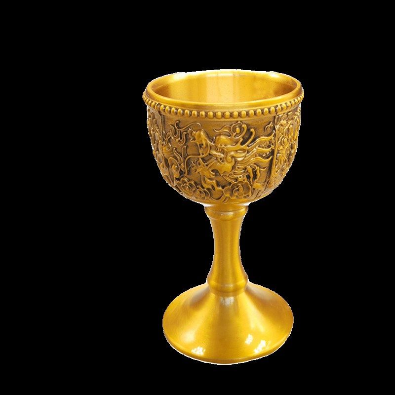 纯黄铜龙凤百福酒杯高脚杯复古酒杯一口杯家用复古高档复古,家居饰品,装饰摆件,淘宝优惠券,粉丝福利购,淘宝优惠卷