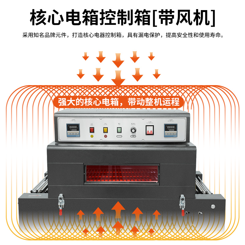 鹏博全自动收缩机小型收缩膜外包装机封膜机包膜机塑封机热收缩机