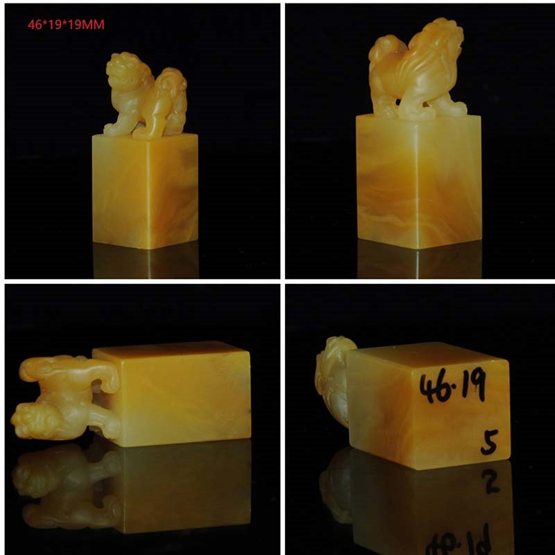 老挝石老坑北部黄冻闲章金石篆刻优质石料收藏礼品送礼20220101JJ
