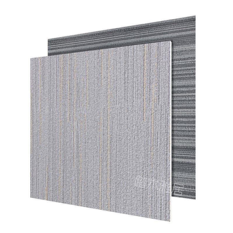 仿地毯纹塑胶地板加厚耐磨防水pc自粘地板贴办公室商用自铺瓷砖