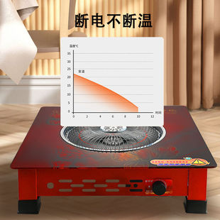 取暖电炉子电炉电火盆办公室黑晶炉家用电丝炉暖脚烤火炉