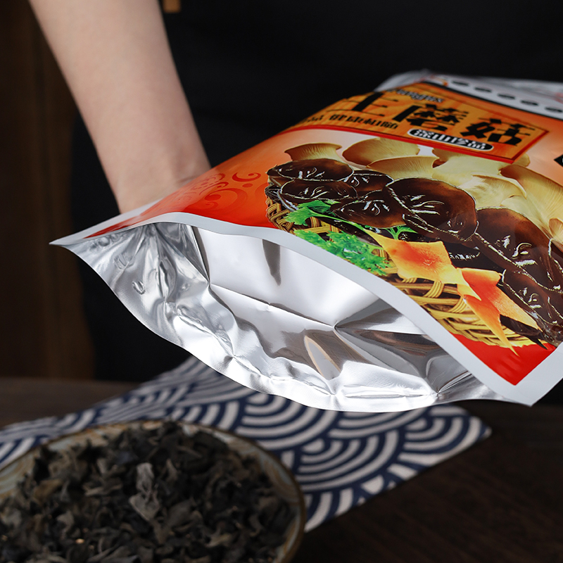秋木耳蘑菇包装袋子0克0克拉链自封自立袋东北特产塑料礼品袋