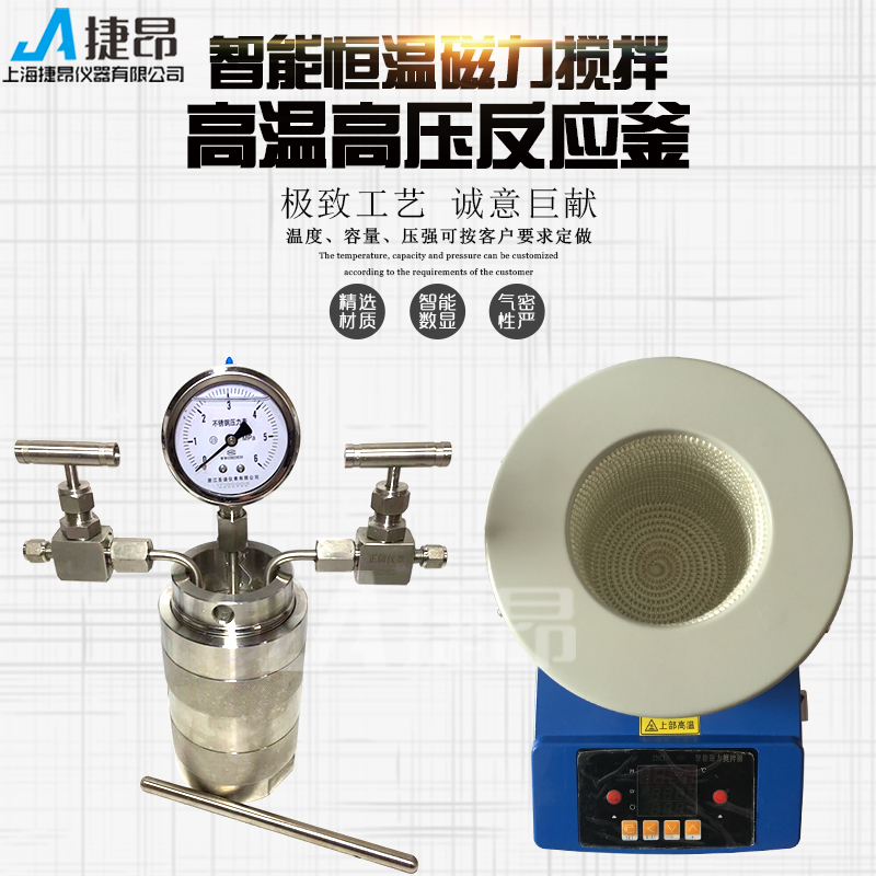 高温高压反应釜智能数显磁力搅拌水热合成反应釜加氢釜微型釜