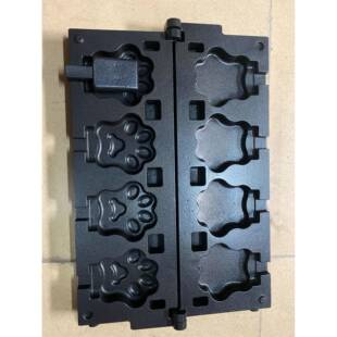 冰淇淋猫爪烧商用电热猫爪华夫饼机开口猫咪爪子雪糕筒烘培设备