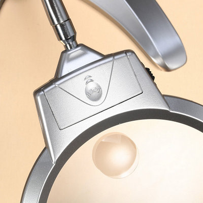 加长软管带夹子放大镜30倍大镜面桌面支架夹式维修阅读微雕扩大镜