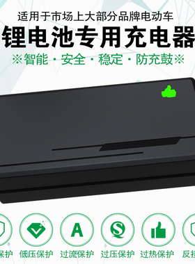 电动车三元聚合物锂离子电池充电器60V伏输出71.4V10A2A5A38a17串