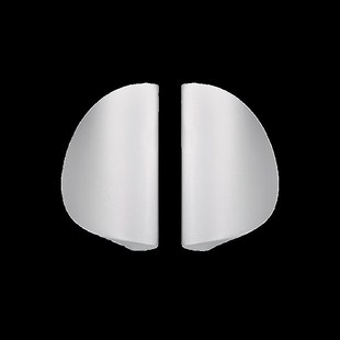 简约半圆型大门拉手无框玻璃门拉手把手铝合金门拉手木门拉手明装