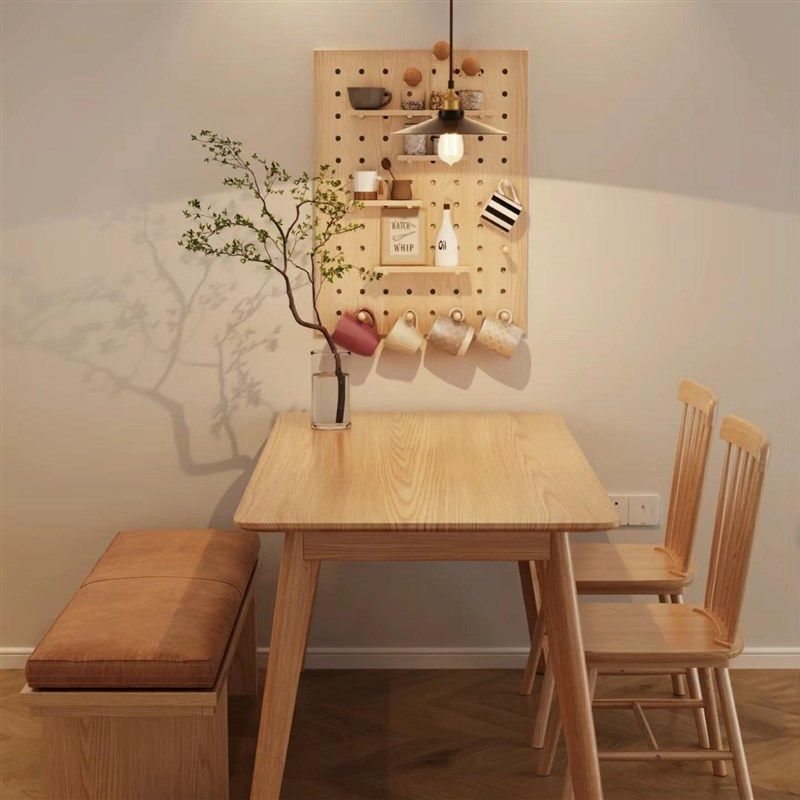 实木洞洞板玄关墙面置物架墙上挂板入户隔板儿童房收纳架隔板,住宅家具,搁板/置物架/家用陈列架,淘宝优惠券,粉丝福利购,淘宝优惠卷