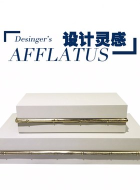 新中式欧式现代简约奶白色v木质首饰盒摆件铜边竹节盒子样板房饰