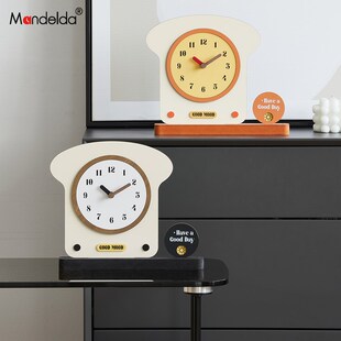 n家居客厅装饰品玄关电视柜桌面摆放式时钟