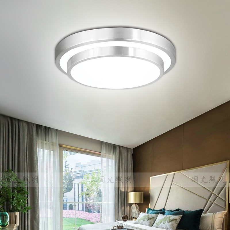 圆形LED吸顶灯单层双层铝材卧室灯厨卫阳台灯过道灯客厅灯DXY170