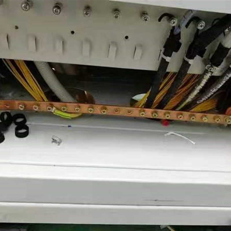 T2紫铜排 9英寸2英寸2英寸2u机柜接地铜排汇流排机房接地铜排