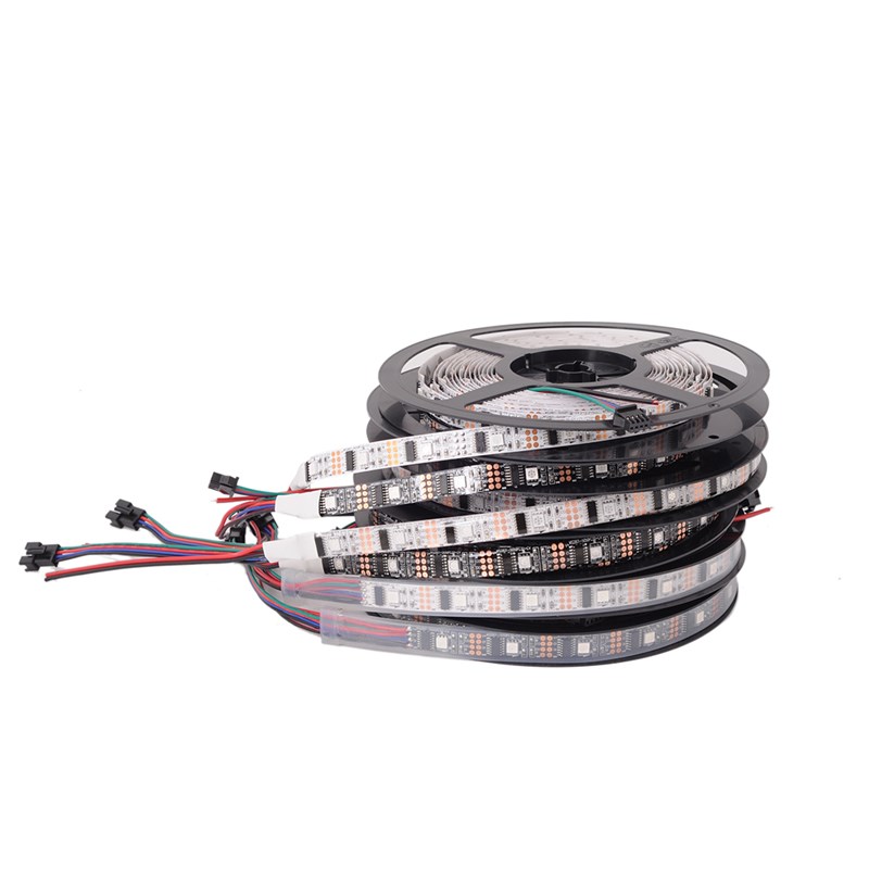 精品led全彩灯条WS2801 5050贴片双信号WS2801ic幻彩DC5V软灯带