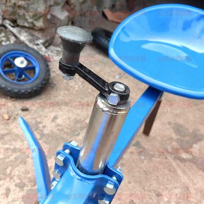 手扶拖拉机旋耕机耕地机乘坐后乘座微耕机单杆杆充气胶轮胎座椅