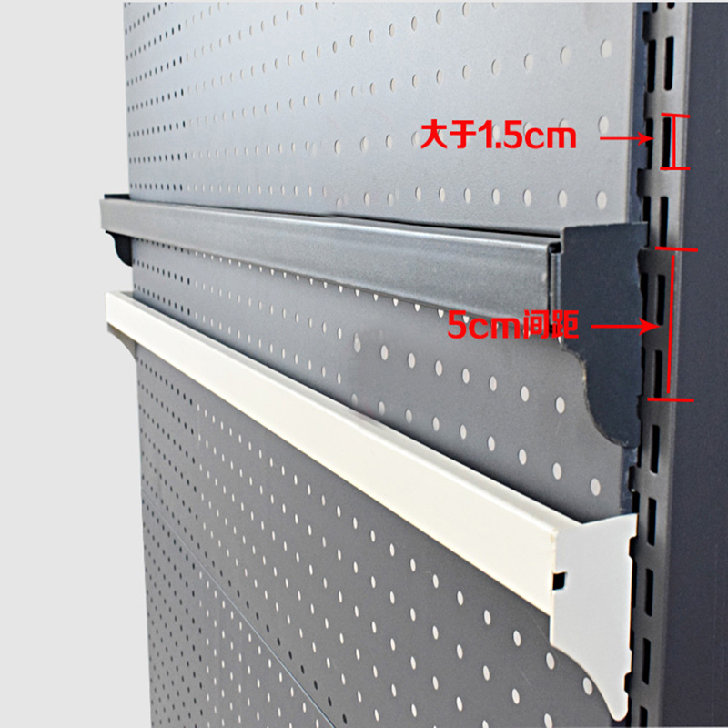 超市货架横梁杆方管线挂钩中岛挂条白色食品吊牌便利店饰品五金