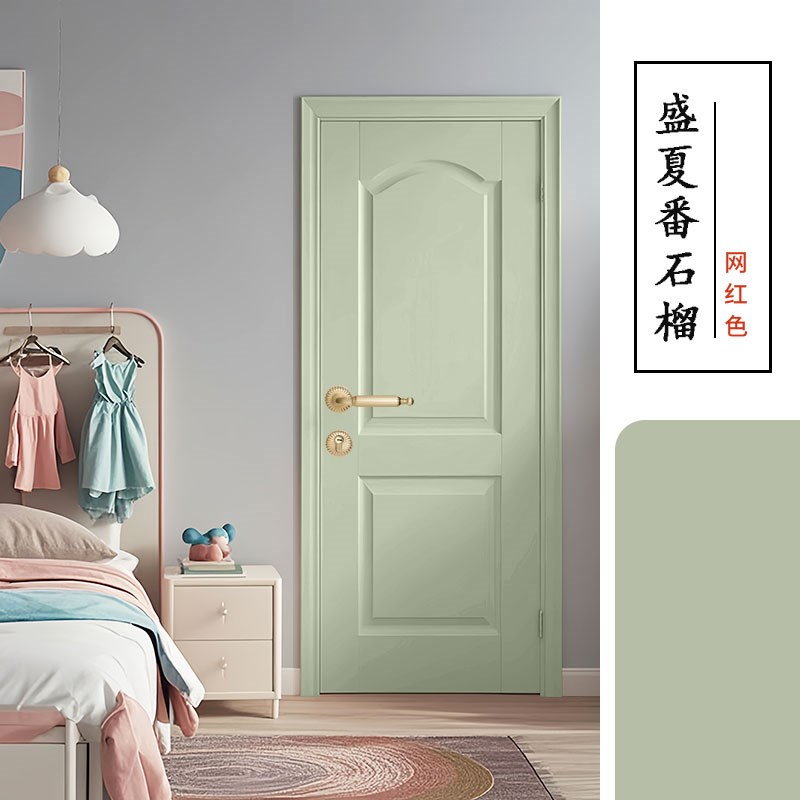 舍下水性木器漆旧木柜木质家具翻新漆改色漆专用油漆复古绿浅绿色